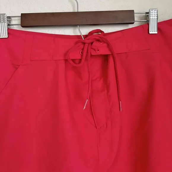 Under Armour Heatgear Mens Red Drawstring Logo Boardshorts Size 38 Summer Casual - Picture 4 of 10